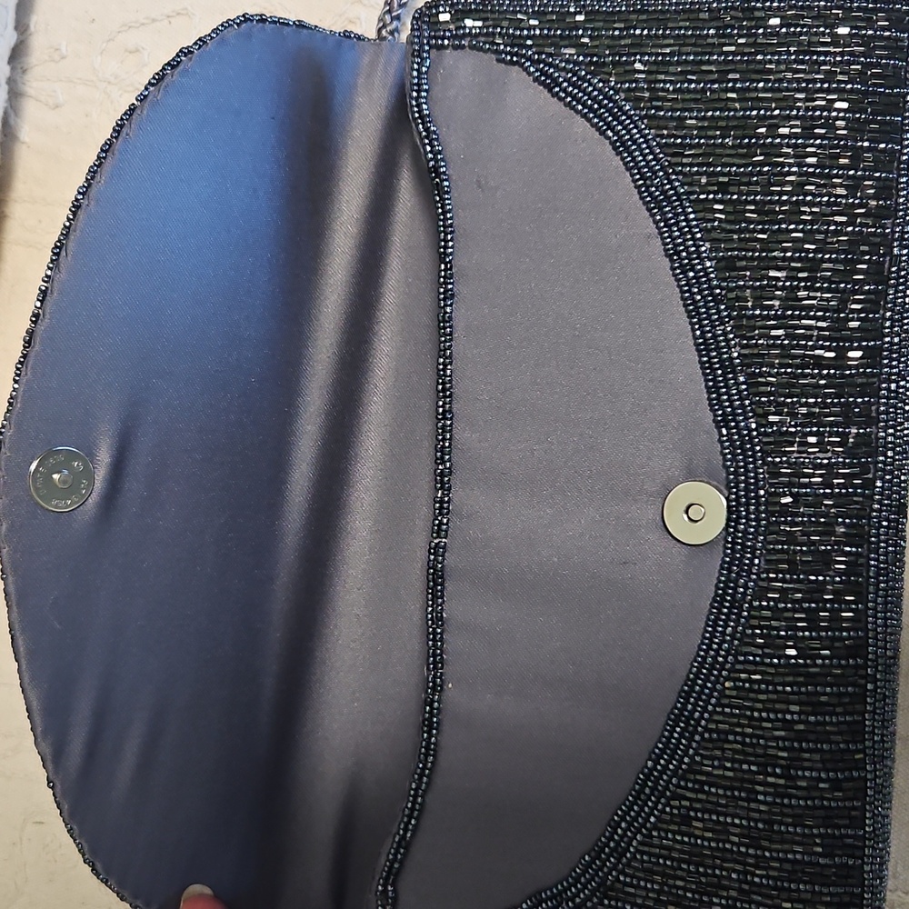CARLA MARCHI Black Beaded Evening Bag - Picture 4 of 6